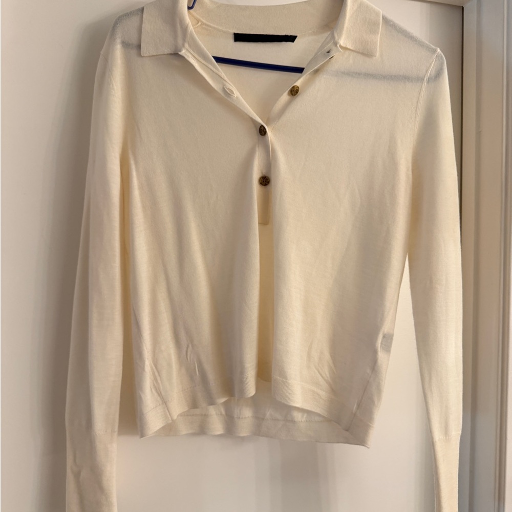 Jenni Kayne Cream Button-Down Shirt